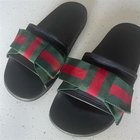 gucci slides woth bow|Gucci brooch sale.